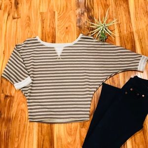 Detailed Striped Top